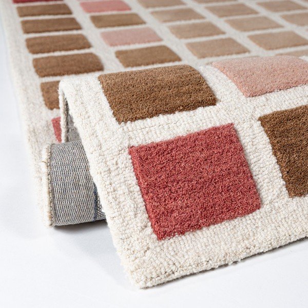 Rozā ar rokām darināts vilnas paklājs 160x230 cm Renga Wool – Flair Rugs-image-4