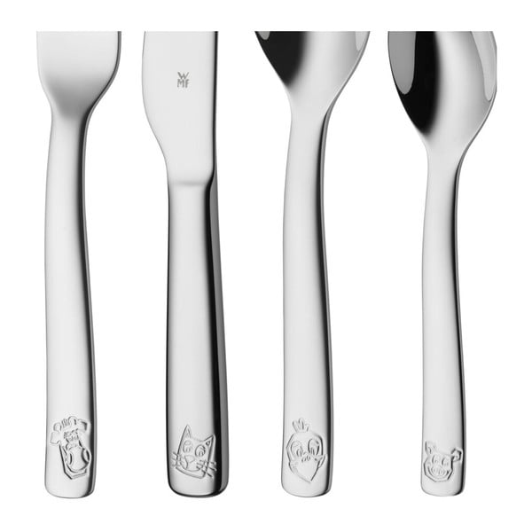 4 gabalu bērnu nerūsējošā tērauda galda piederumu komplekts WMF Cromargan® Farm-image-3