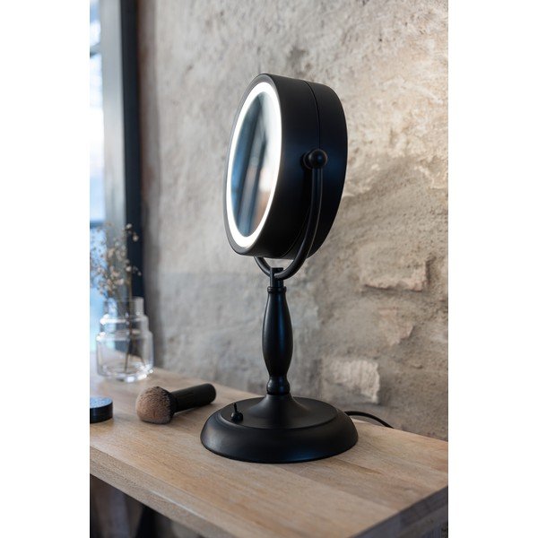 Matēti melna galda lampa ar stikla abažūru (augstums 36 cm) Face – Markslöjd-image-2