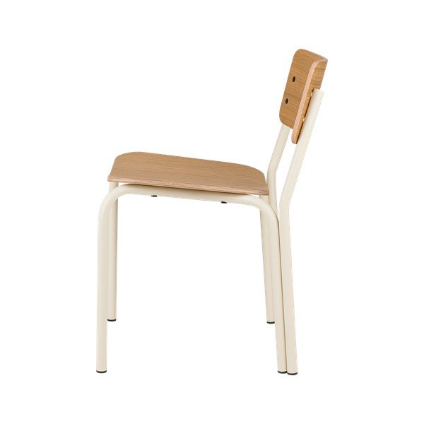 Dabīga toņa pusdienu krēsls saliekams viens uz otra ar ozolkoka imitāciju Kei – noo.ma-image-2