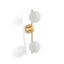 Balta/zelta krāsas sienas lampa Brisia – Kave Home