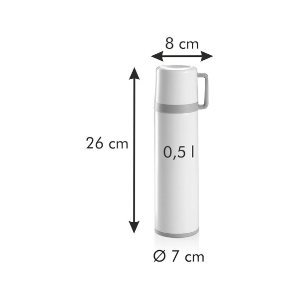 Bēšs termoss ar krūzi 0,5 l Constant – Tescoma-image-4