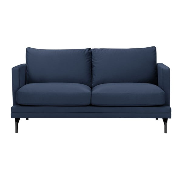 Tumši zils dīvāns ar melnu kāju balstu Windsor & Co Sofas Jupiter