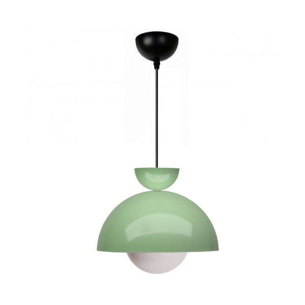 Zaļa piekaramā lampa ar metāla abažūru ø 25 cm Arta – Opviq lights