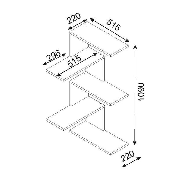 Brūns stūra sienas plaukts Caniko-image-2