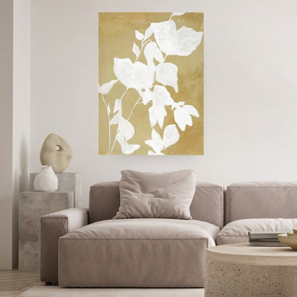 Ar rokām gleznota glezna 90x120 cm Yellow – Malerifabrikken-image-1