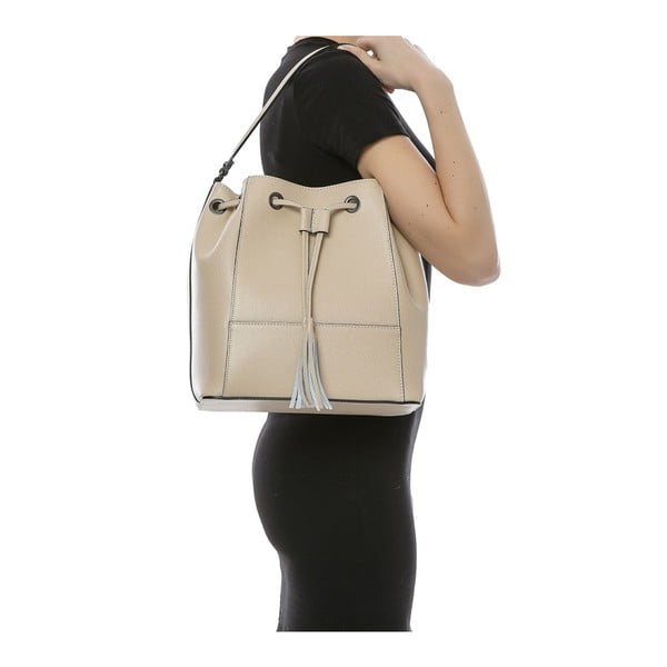 Smilškrāsas ādas rokassomiņa Sofia Cardoni Loreto-image-3