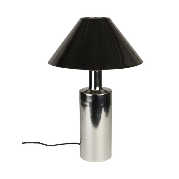 Sudraba krāsas metāla galda lampa ar metāla abažūru (augstums 53 cm) Wonders – Zuiver