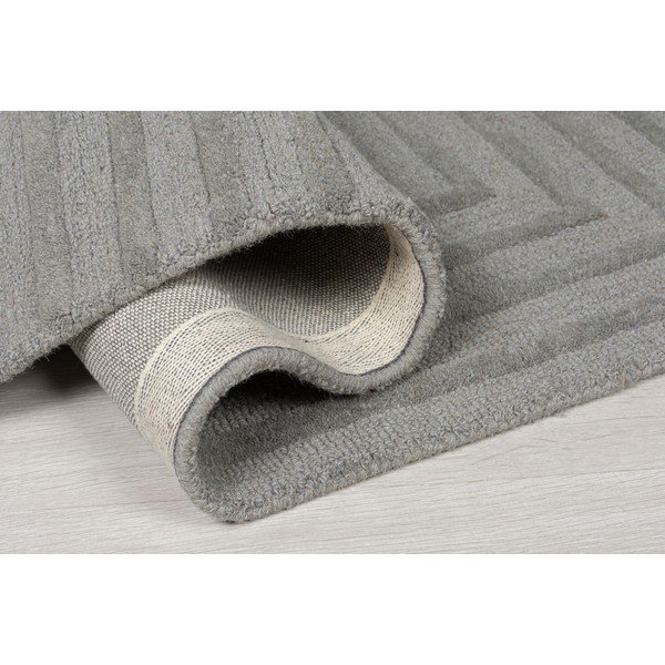 Pelēks vilnas paklājs Flair Rugs Estela, 160 x 230 cm-image-3