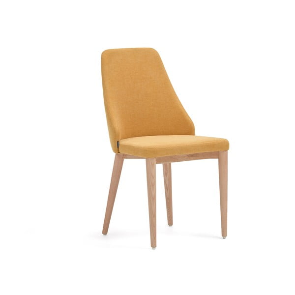 Sinepju dzeltens ēdamistabas krēsls Rosie – Kave Home