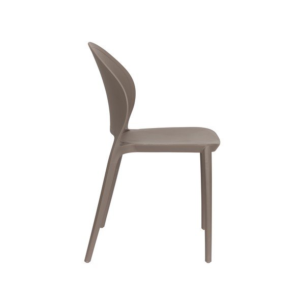 Brūni plastmasas dārza krēsli (4 gab.) Sjoerd – White Label-image-3