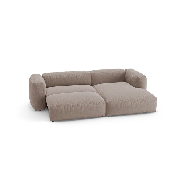 Gaiši rozā salokāms modulārais stūra dīvāns (ar labo stūri/ar zvilni) – Micadoni -image-4