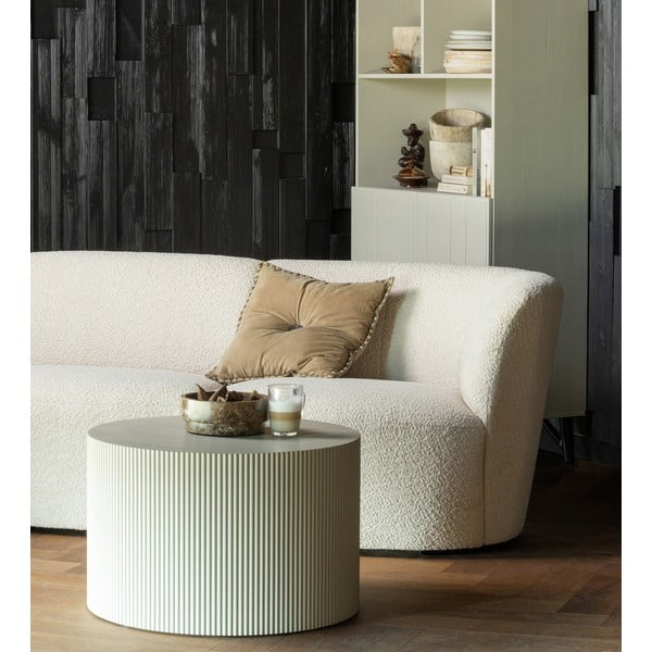 Bēšs apaļš žurnālgaldiņš ø 60 cm Sanne – WOOOD-image-4