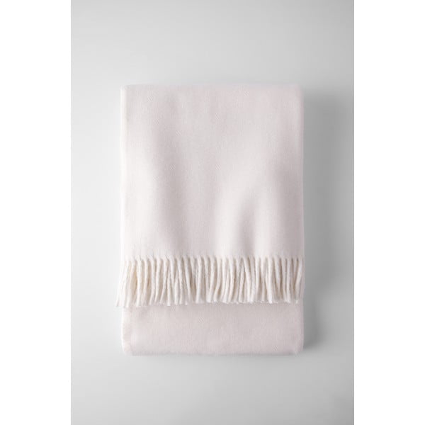 Krēmkrāsas pleds ar kokvilnu sastāvā Euromant Basics, 140 x 180 cm