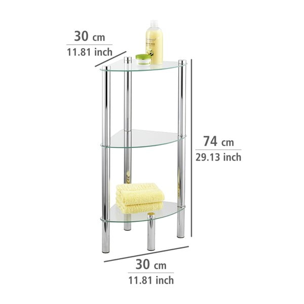 Stūra plaukts ar 3 nodalījumiem Wenko Corner-image-4