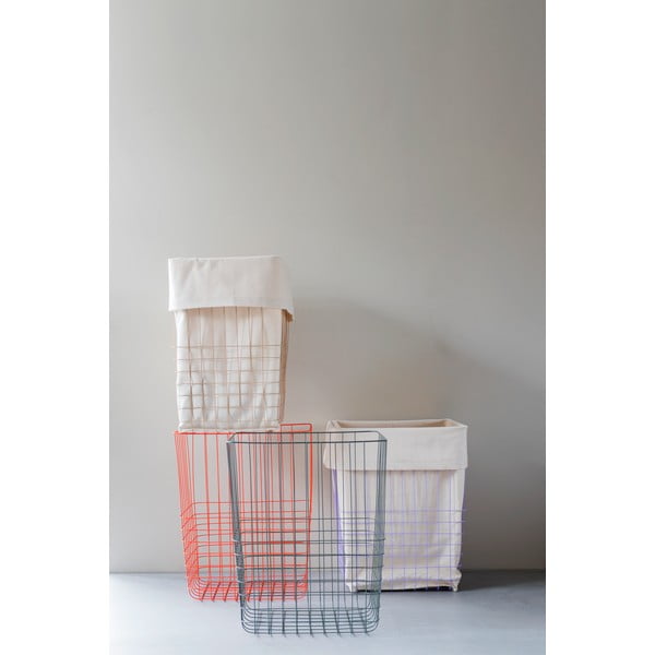 Zaļš metāla/tekstila veļas grozs 64 l Store-It – Mette Ditmer Denmark-image-4