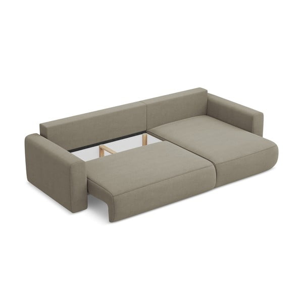 Gaiši brūns salokāms/ar uzglabāšanas vietu stūra dīvāns (ar labo stūri/ar zvilni) Kapua – Makamii-image-3