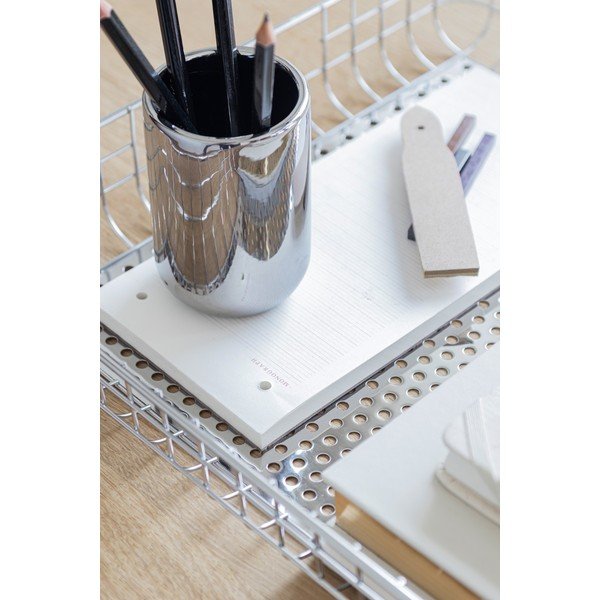 Sudraba krāsas keramikas trauks zobu birstei Lotus – Mette Ditmer Denmark-image-2