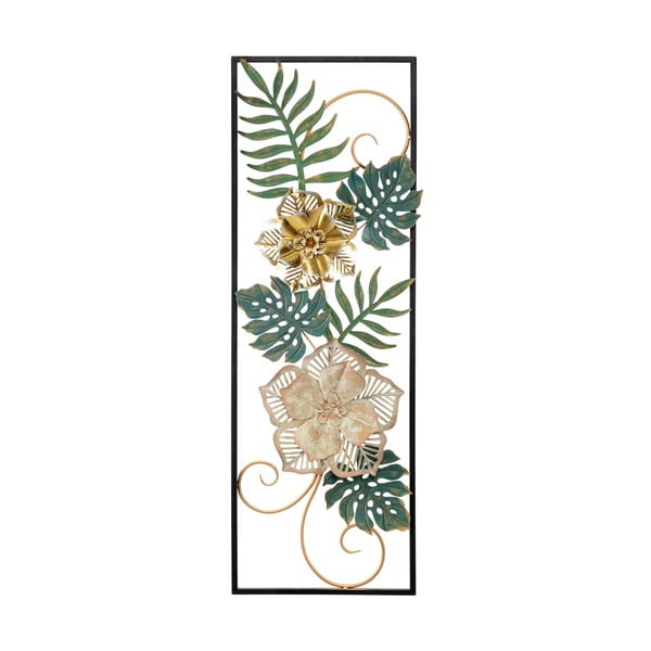 Mauro Ferretti Campur -A- metāla piekaramais dekors ar ziedu rakstu, 31 x 90 cm