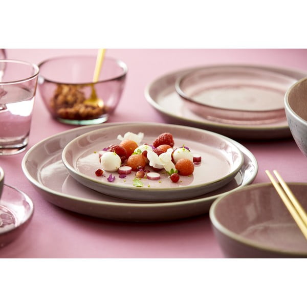 Rozā/pelēks akmensmasas šķīvis ø 27 cm Gastro Grey/Light Pink – Bitz-image-3