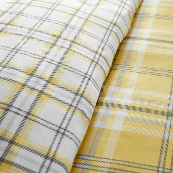 Dzeltena gultasveļa Catherine Lansfield Kelso, 200 x 200 cm-image-2