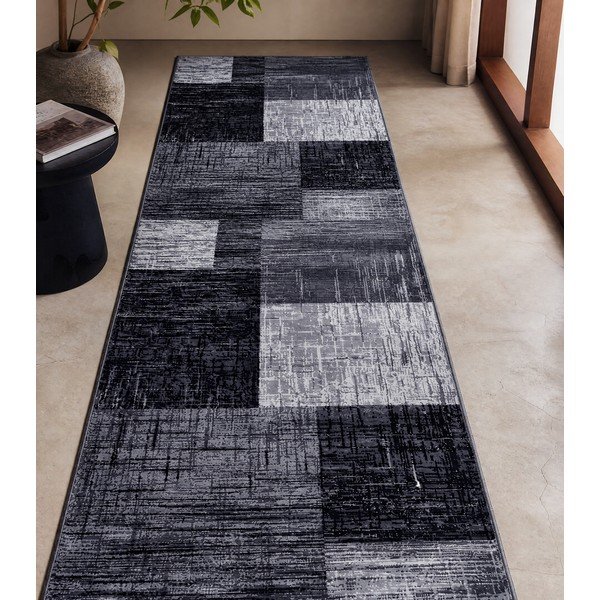 Pelēks celiņa paklājs 80x300 cm Plus – Ayyildiz Carpets-image-3