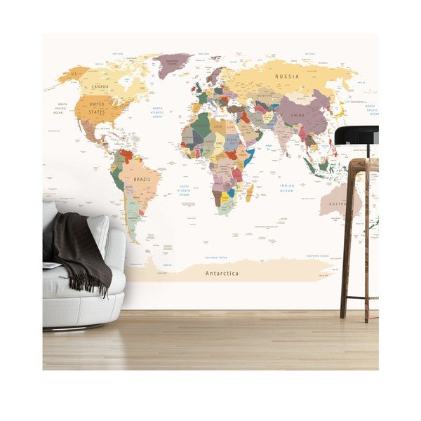 Lielformāta tapete Bimago World Map, 300 x 210 cm-image-1