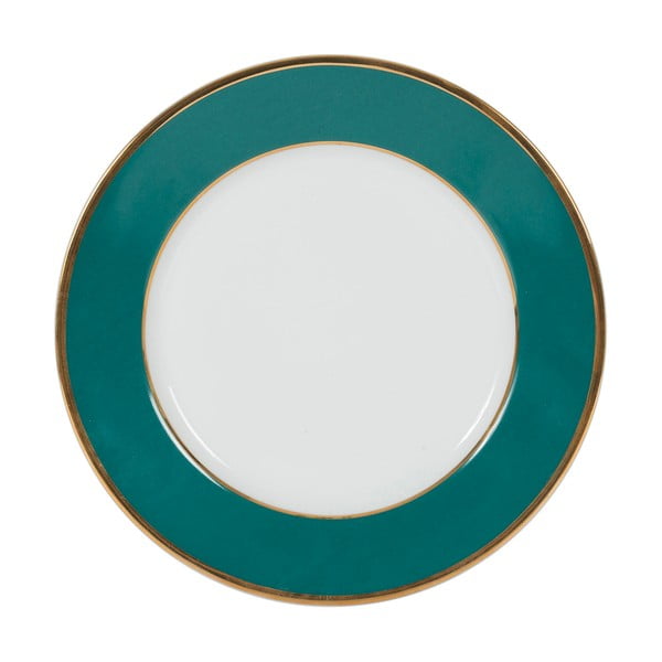 Zaļganzils porcelāna deserta šķīvis ø 20,5 cm Ginger – Côté Table