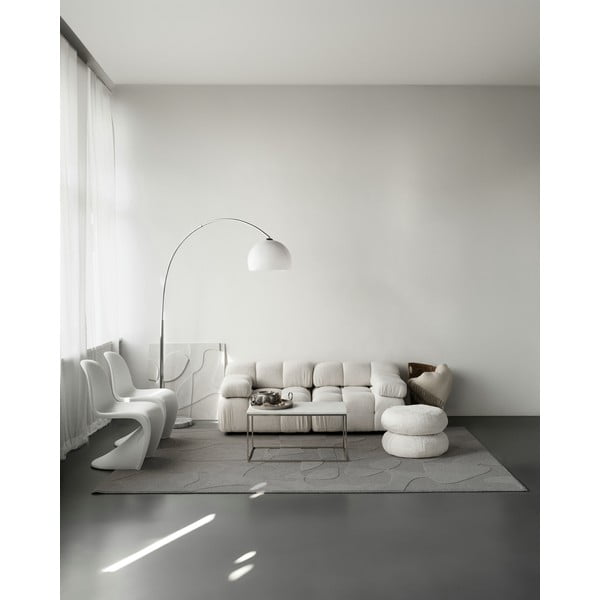 Pelēks vilnas paklājs 200x300 cm Morphic Botanica – Agnella-image-2