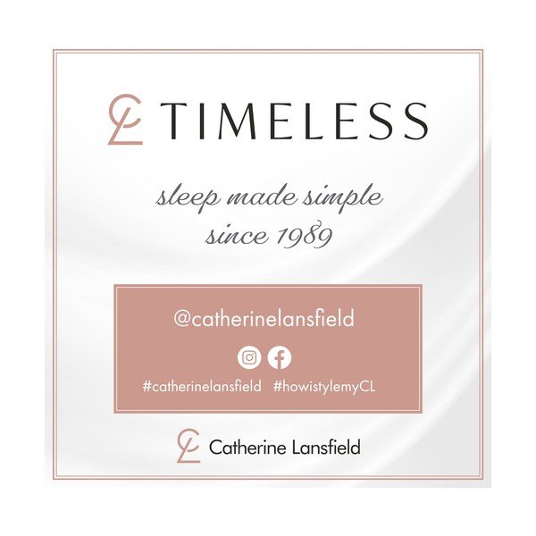 Balta/zaļa divguļamā/īpaši gara gultas veļa 230x220 cm Scallop Border – Catherine Lansfield-image-4