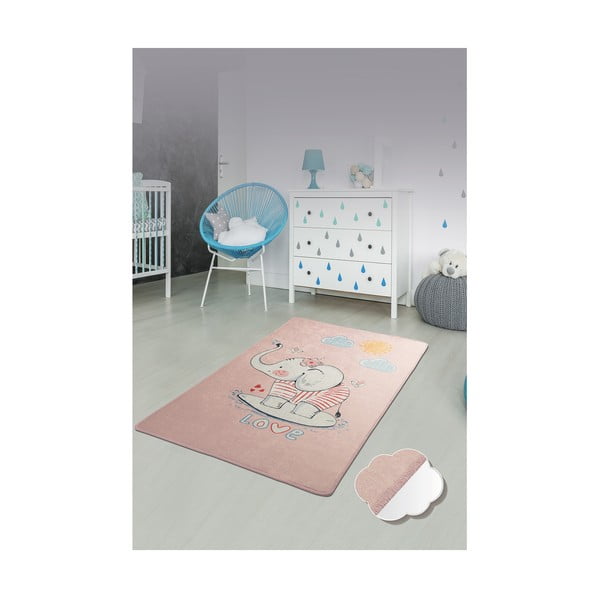 Bērnu neslīdošs paklājs Conceptum Hypnose Elephant, 100 x 160 cm-image-2