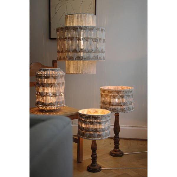 Brūna/dabīga toņa galda lampa ar auduma/džutas abažūru (augstums 62,5 cm) Ano – Markslöjd-image-1
