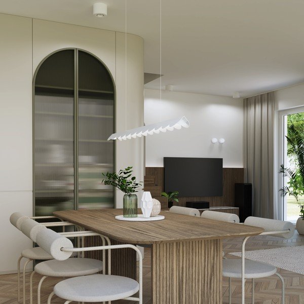 Pelēkbrūna alumīnija LED piekaramā lampa BISCUIT – Thoro-image-2