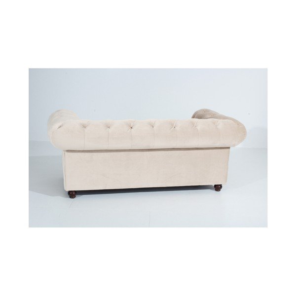 Max Winzer Orleans Velvet krēmkrāsas dīvāns, 196 cm-image-2
