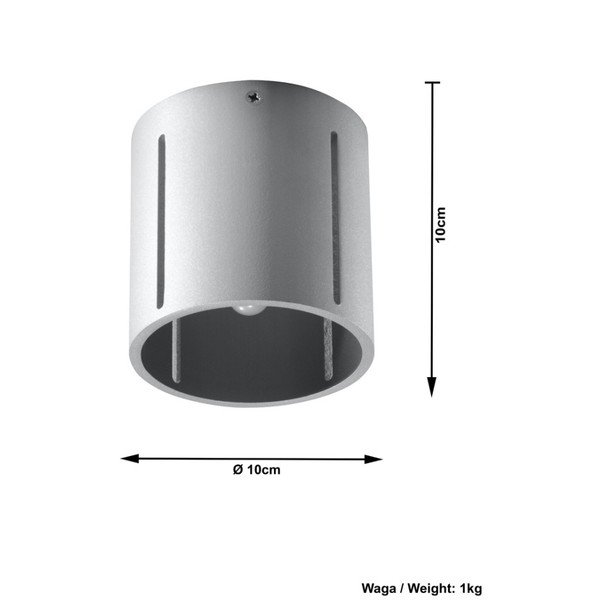 Pelēka griestu lampa Sollux Vulco-image-3