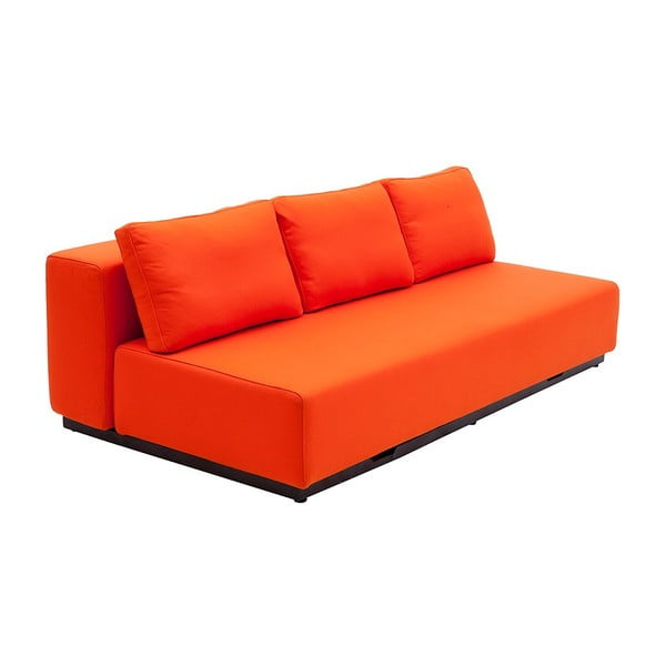 Oranžs izvelkamais dīvāns Softline Nevada, 200 cm