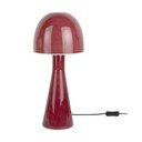 Sarkana galda lampa ar stikla abažūru (augstums 45 cm) Bombin – Leitmotiv