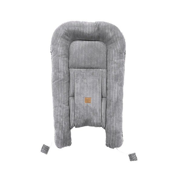 Pelēka zīdaiņu ligzdiņa 55x83 cm – Meowbaby-image-3