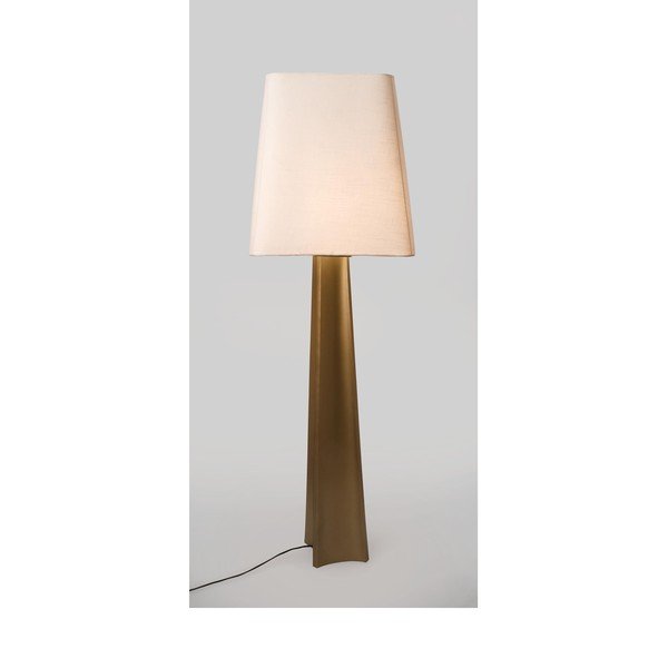 Zelta krāsas stāvlampa ar auduma abažūru (augstums 151 cm) Tripura – Bizzotto-image-1