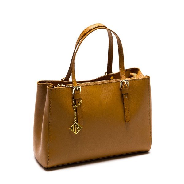 Ādas rokassoma Isabella Rhea 441 Cognac-image-1