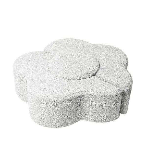 Balts buklē putu rotaļu laukums (3 gab.) augstums 27 cm 88x90 cm – Meowbaby-image-2