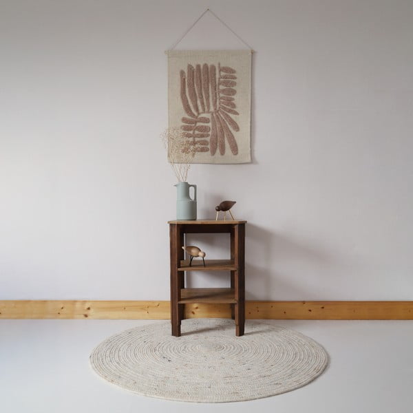 Krēmkrāsas bērnu paklājs ø 140 cm Neethu Avoine – Nattiot-image-1