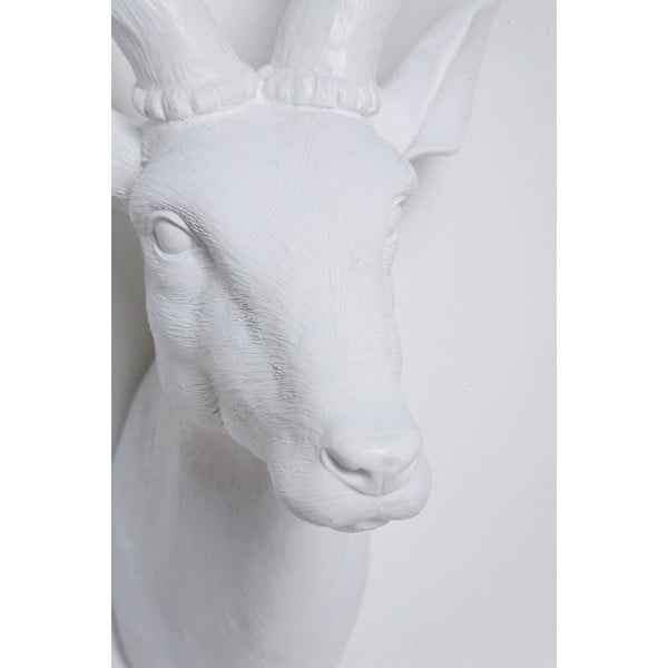 Balts dekoratīvs krūšutēls brieža formā Kare Design Deer, 40 x 45 cm-image-3