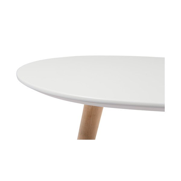 Balts kafijas galdiņš ar dižskābarža koka kājām Furnhouse Fly, 75 x 43 cm-image-2