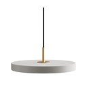 Gaiši pelēka LED piekaramā lampa ar metāla abažūru ø 31 cm Asteria Mini – UMAGE