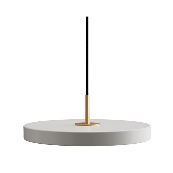 Gaiši pelēka LED piekaramā lampa ar metāla abažūru ø 31 cm Asteria Mini – UMAGE