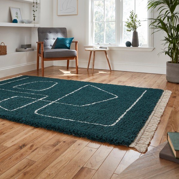 Smaragdzaļš paklājs Think Rugs Boho, 160 x 220 cm-image-2
