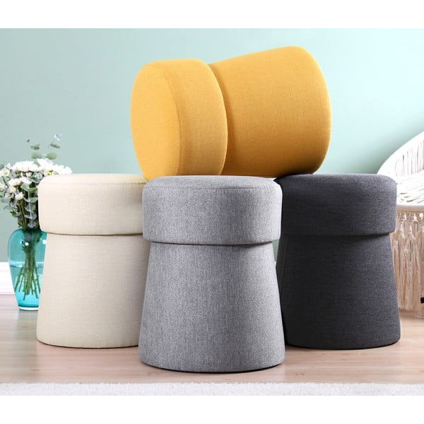 Krēmkrāsas pufs Beans – Artie-image-4