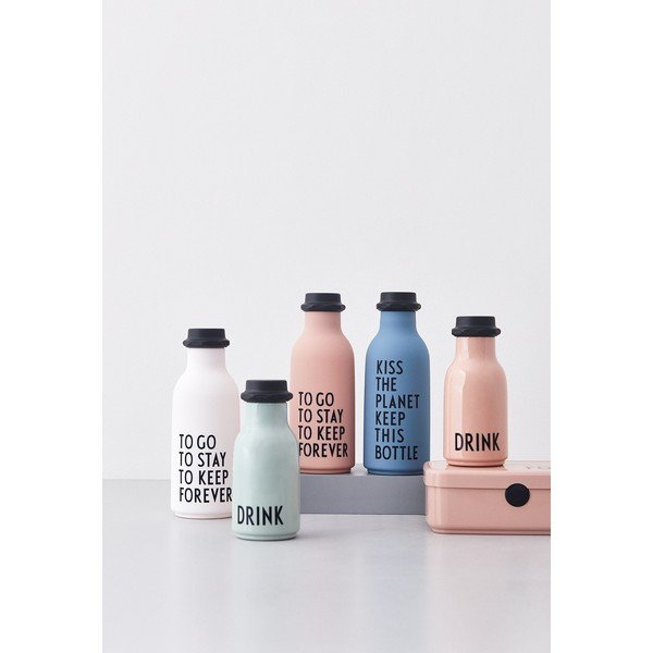 Rozā ūdens pudele Design Letters Forever, 500 ml-image-1