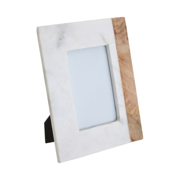 Balts/dabīga toņa akmens foto rāmis 18x23 cm Sena – Premier Housewares